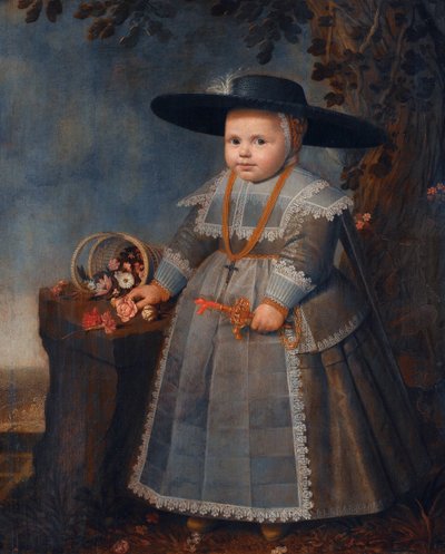 Retrato de un niño de Willem van der Vliet